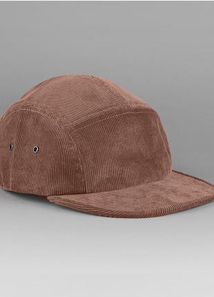 Кепка beechfield earthaware organic cord camper чоловіча кепка в рубчик