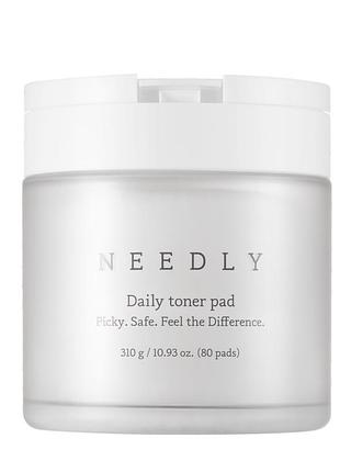 Пілінг - диски з bha і pha - кислотами needly daily toner pad, 80 шт