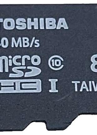 Карта флэш памяти б/у toshiba microsdhc 8gb class 10 uhs-i 40mb/s
