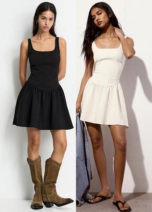 Коротка сукня pull&bear в корсетному стилі