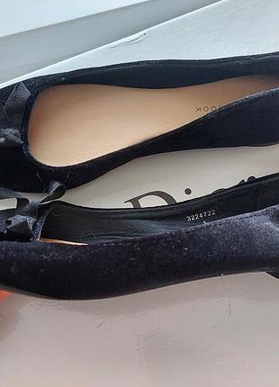 Вилюровые, бархатные балетки, тапочки от new look, 38-39