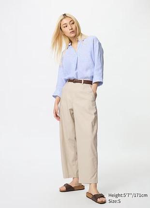 Штани брюки з льоном uniqlo