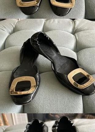 Балетки roger vivier chips d'orsay з пряжкою, капці, 38