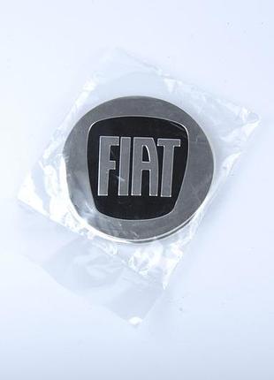 Наклейка на ковпаки fiat (90 мм) чорна (4 шт.)