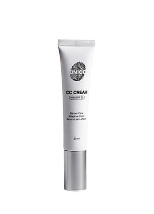 Сс-крем для обличчя unico cc-cream with spf 35 pa++, 30 мл