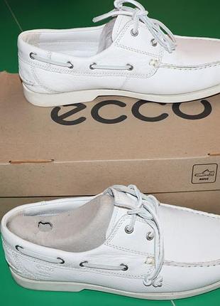 Мужские летние туфли топсайдеры ecco 41 размер б\в