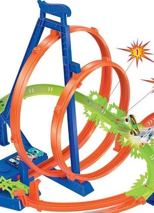 Юигровой набор hot wheels "гигантская петля" "шаленые столкновения". б/а оригинал