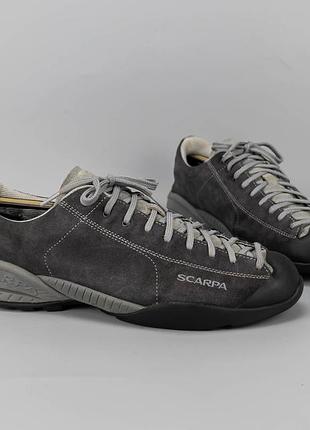 Туристические кроссовки на гортексе scarpa mojito gore-tex.треккинговая обувь