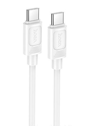 Дата кабель hoco x122 benefit type-c to type-c 60w (1m) white
