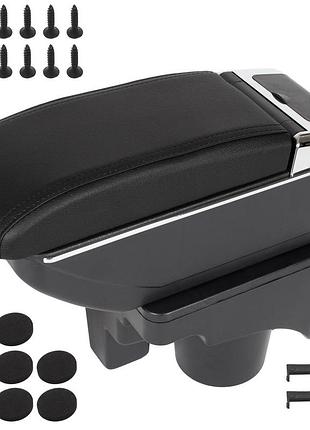 Vw jetta v 05-10 подлокотник из видсиком чорна екошкира + збирка повна
