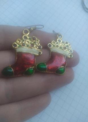Сережки емаль б/ж(біжутерія) одним лотом