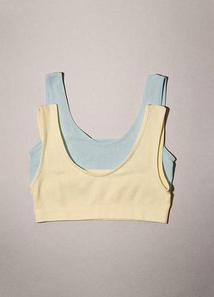 Бесшовные топы зара zara размер 13-14