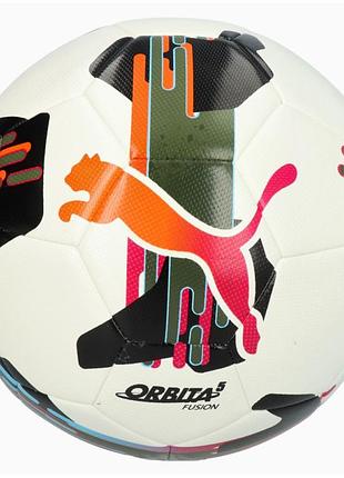 Мяч футбольный puma orbita fusion 084331-01, белый, размер (eu) - 4