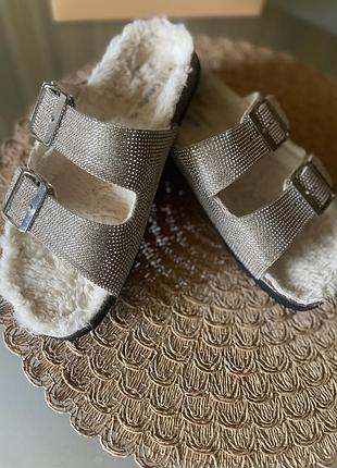 Мюли шлёпанцы birkenstock стразы