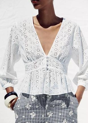 Дуже красива блузка zara  розмір s, xl,нова з біркою
