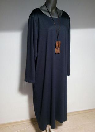 Плаття довге oversize синє shalaj2 фото