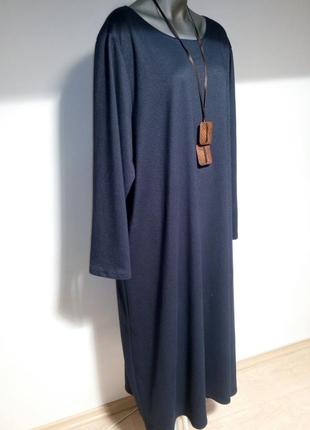 Плаття довге oversize синє shalaj1 фото
