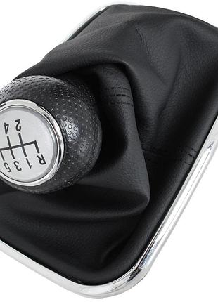 Vw golf iv 98-05 ручка перемикання передач сриблястий + чехол видвир 22 mm