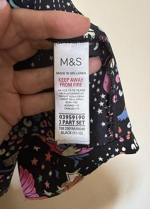 Сатинова піжама для дівчинки m&s 5