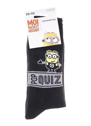 Шкарпетки minion pop quiz чорний діт 39-42