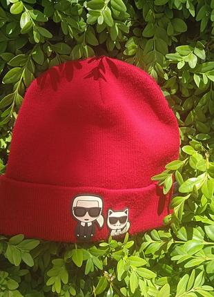 Шапка karl lagerfield  б у