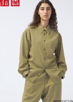 Рубашка свободного кроя uniqlo u