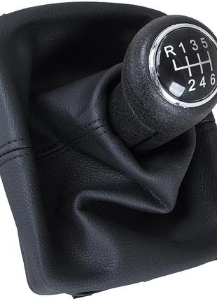 Vw polo iv 01-09 ручка перемикання передач + чехол 6 передач