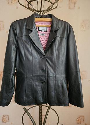 Шкіряна куртка wilson leather maxima зі знімною рожевою стьобаною підкладкою xxl