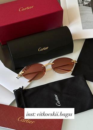 Сонцезахисні окуляри panthère brown/gold ct0504s 😌