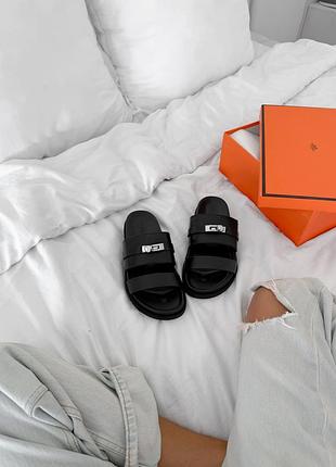Hermès jackson sandal black