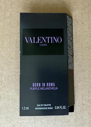 Valentino uomo born in roma purple melancholia, edt 1,2ml