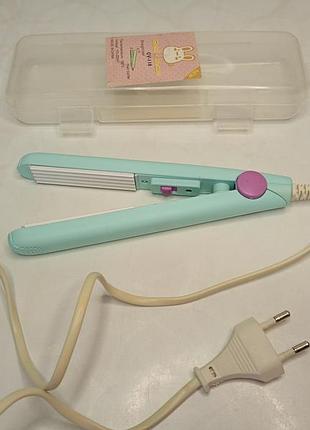 Мини утяжек гофре для волос mini hair gv-118 утюжек гофре дорожный