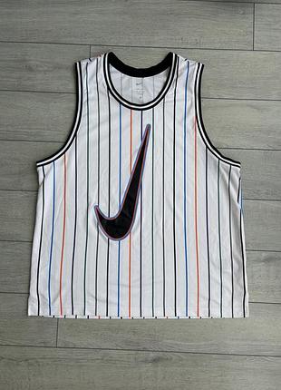 Мужская спортивная джерси баскетбольная майка найк nike dri-fit dna basketball jersey size 2xl xxl 2хл размер футболка без рукавов оригинал