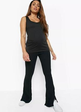 Boohoo брюки рубчик для беременных euro 44/16