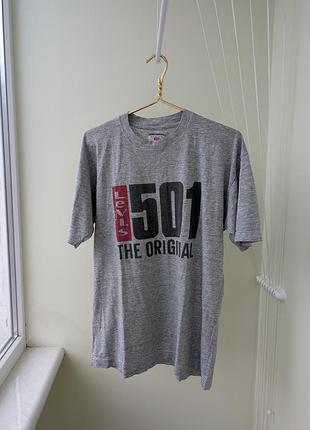 Футболка сіра levis 501