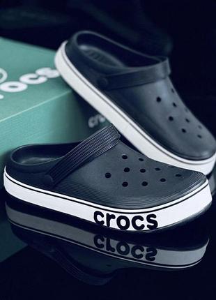 Crocs bayaband black крокси чоловічі літні чорні баябенд