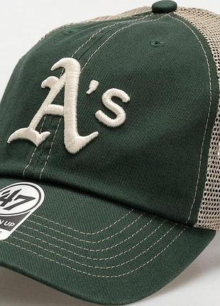 Кепка-тракер 47 brand mlb oakland athletics trawler зелений one size