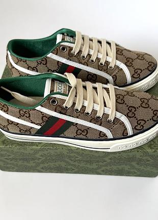 Жіночі кеди gucci, нові кеди гуччі, жіноче взуття gucci, брендові кеди guci коричневі кеди жіночі, жіночі кросівки gucci, кеди 39, трендові кеди ґуччі