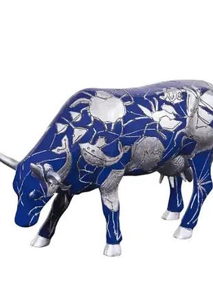 Статуетка корова cow parade horoscowp колекційна 30х9х20 см (size l) полірезин