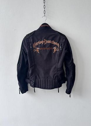 Жіноча мото куртка harley-davidson archival moto jacket women's s black/copper embroidery