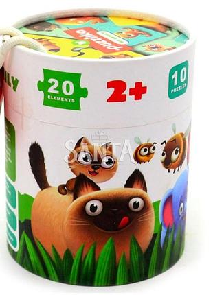 Пазл puzzlika "моя семья", 20 элементов, 2+ 2