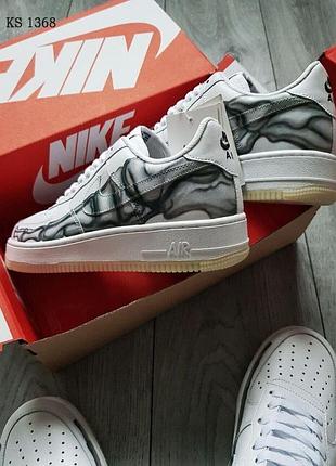Кроссовки мужские nike air force 1 low skeleton white 7