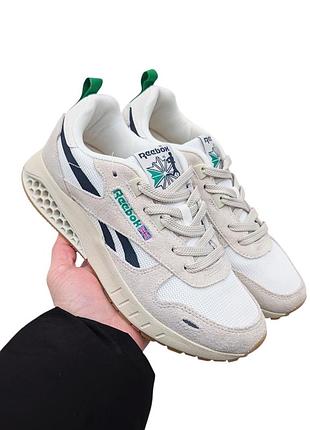 Чоловічі кросівки reebok classic leather hexalite beige