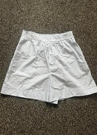 Блакитні шорти у смужку h&m