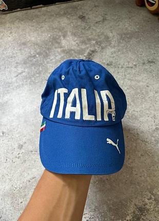 Футбольна кепка puma italia фанатська з логотипами