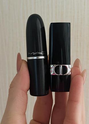 Червоні помади mac dior