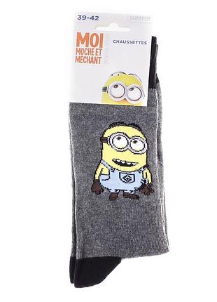 Носки minions socks светло-серый дит 39-42