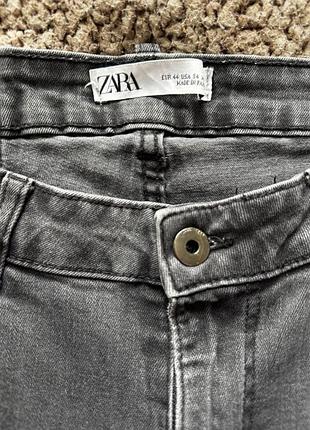 Джинси zara сірі skinny slim fit жіночі стрейч eur 44