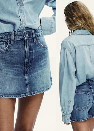 Шорти джинсові спідниця zara s, 36 розмір