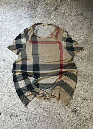 Футболка burberry жіноча, невагома, короткий рукав, l розмір
